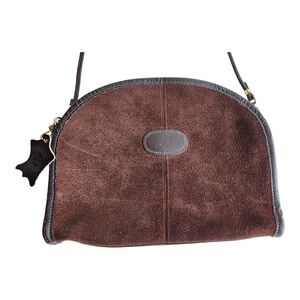 Vintage ETRA Brown Suede & Leather Women's Bag